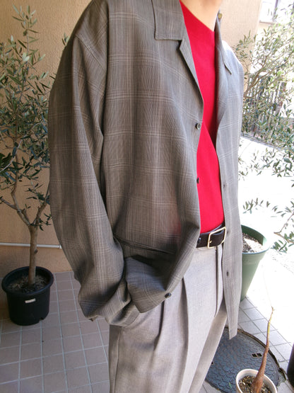 Ernie Palo Wool Check Shirt Jacket