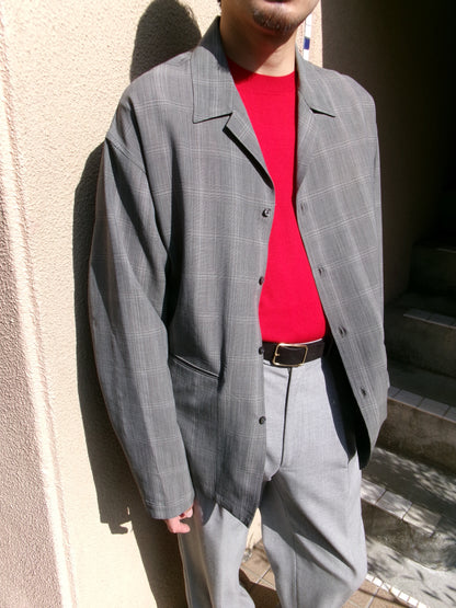 Ernie Palo Wool Check Shirt Jacket