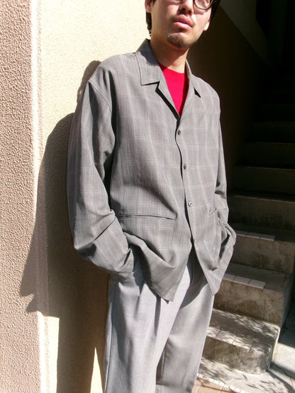 Ernie Palo Wool Check Shirt Jacket