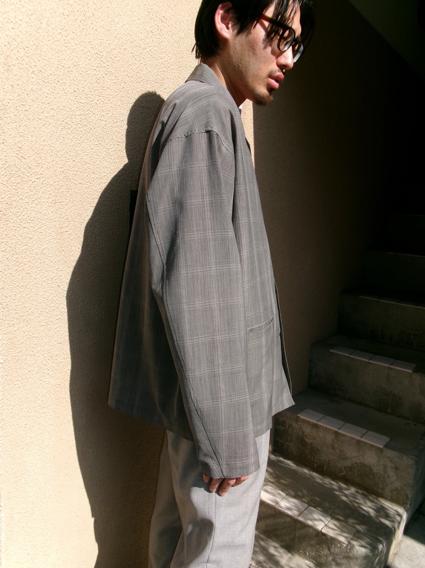 Ernie Palo Wool Check Shirt Jacket