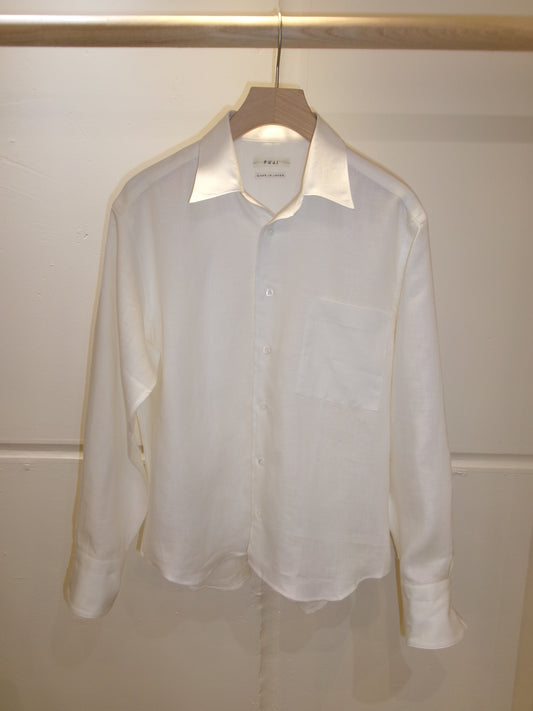 FUJI LINEN STANDARD SHIRT -Off White-