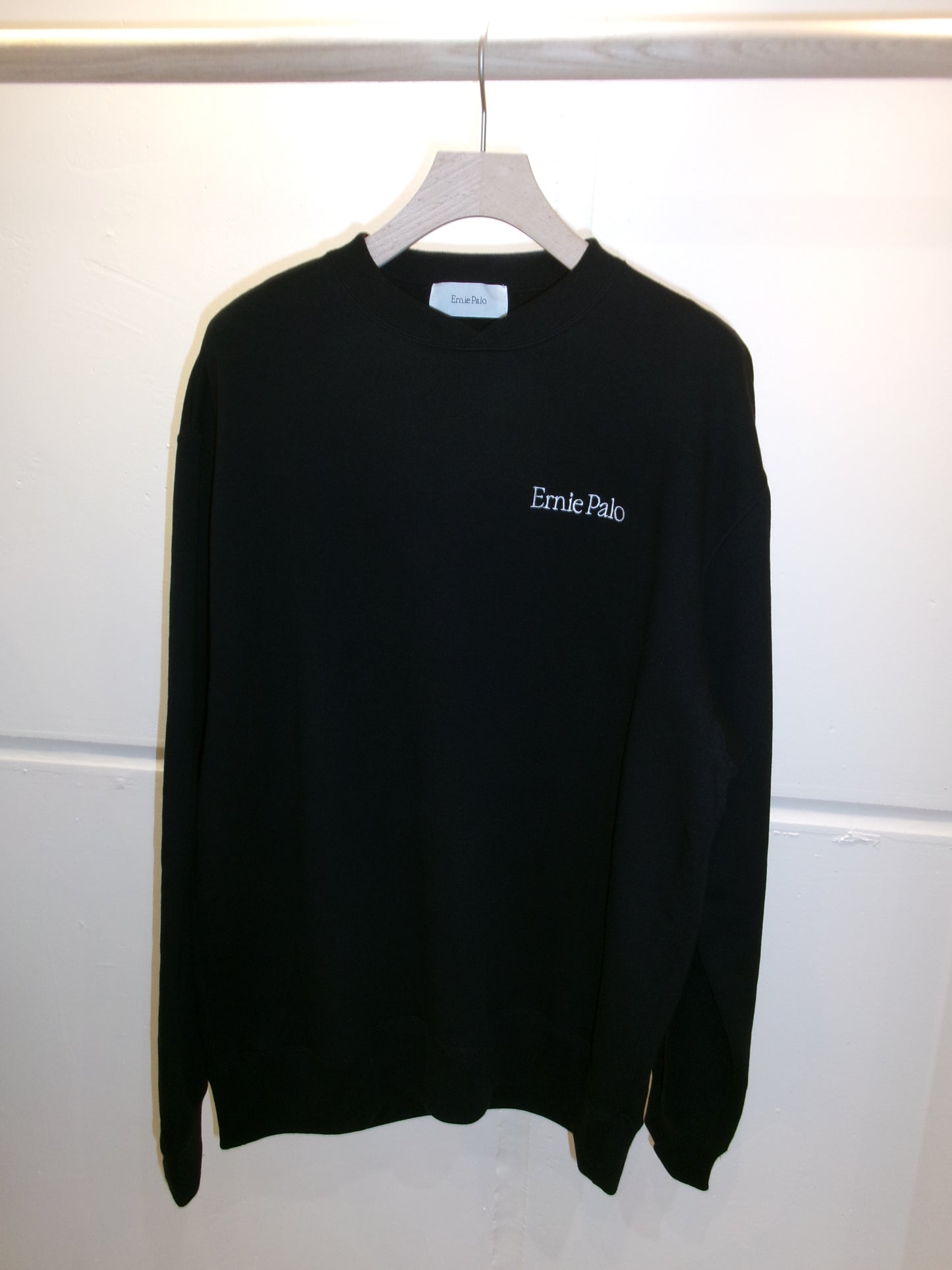Ernie Palo Crew Neck Sweatshirt -Black-