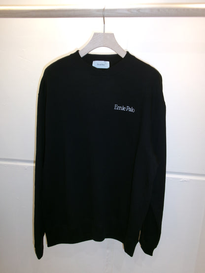 Ernie Palo Crew Neck Sweatshirt -Black-