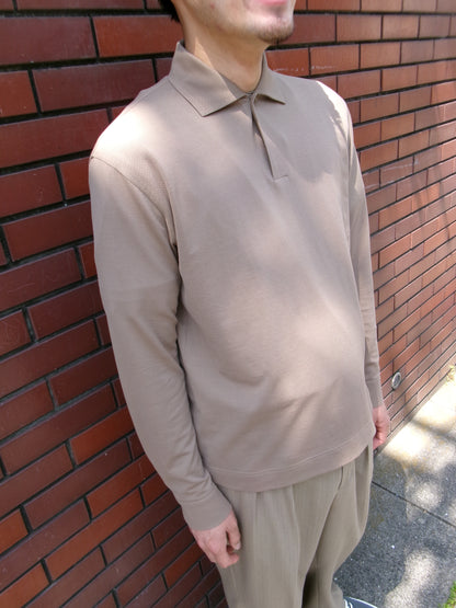 Cale Supima Kanoko One Button Long Sleeve -Ivory-