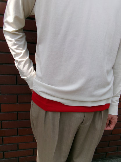 Cale Supima Kanoko One Button Long Sleeve -Taupe-