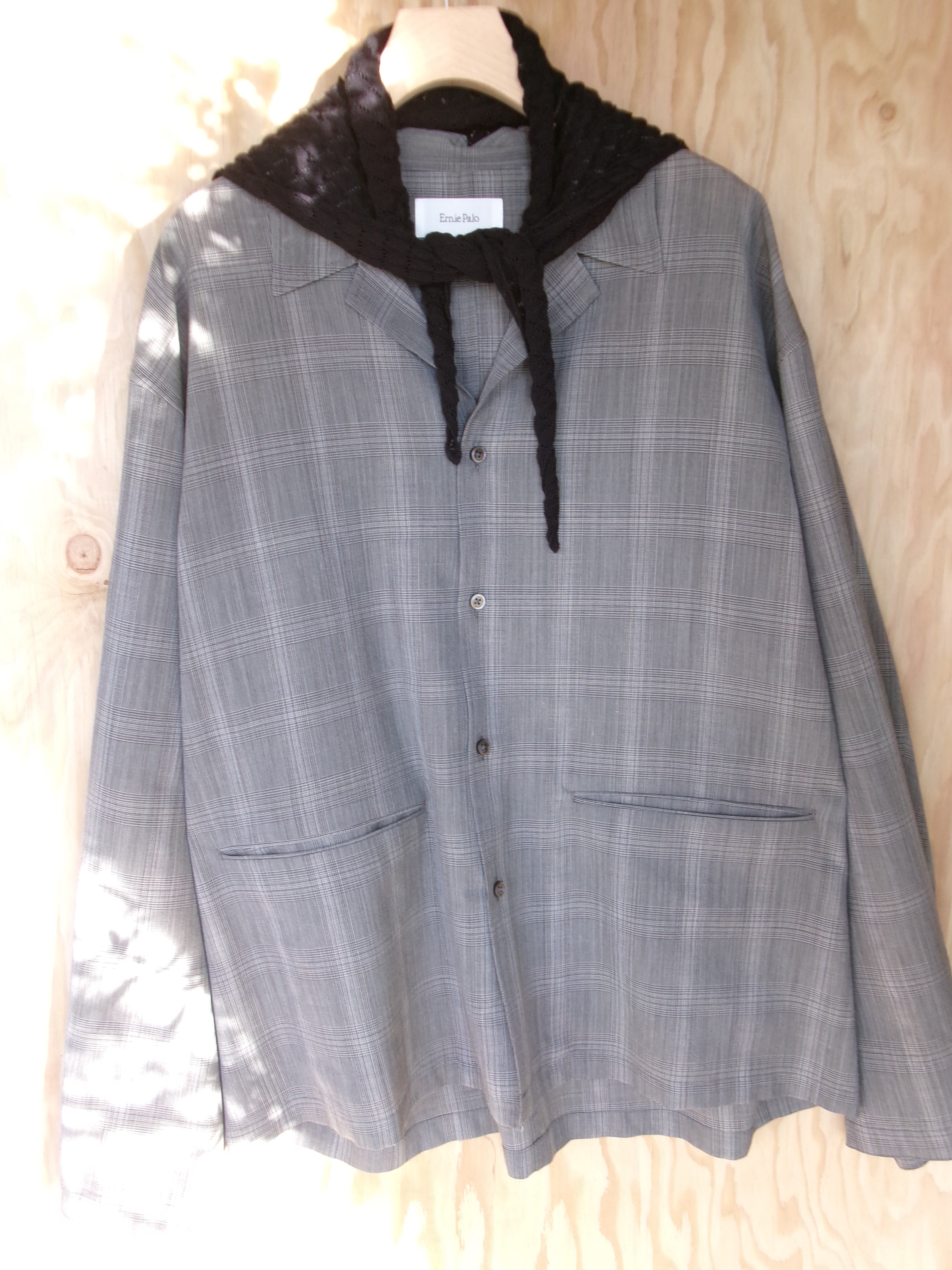 Ernie Palo Wool Check Shirt Jacket – dailystore