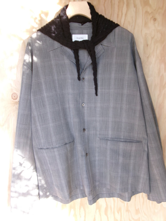 Ernie Palo Wool Check Shirt Jacket