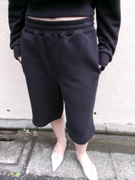 Ernie Palo Sweat Half Pants -Black-