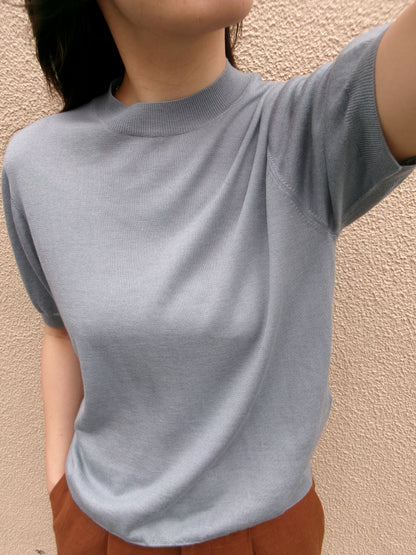FUJI SILK CASHMERE S/S KNIT-Women-