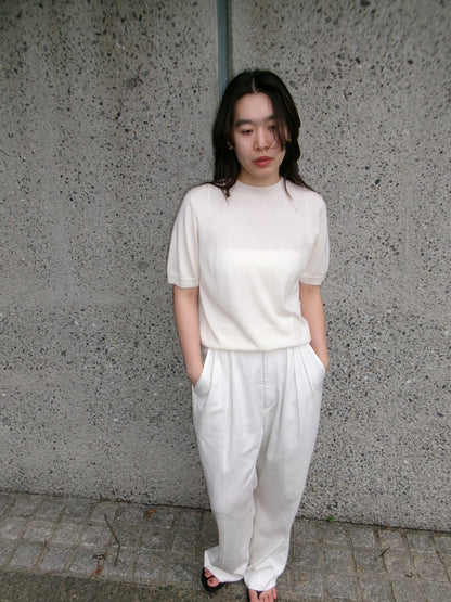 FUJI SILK CASHMERE S/S KNIT-Women-