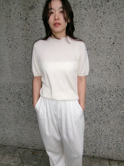 FUJI SILK CASHMERE S/S KNIT-Women-