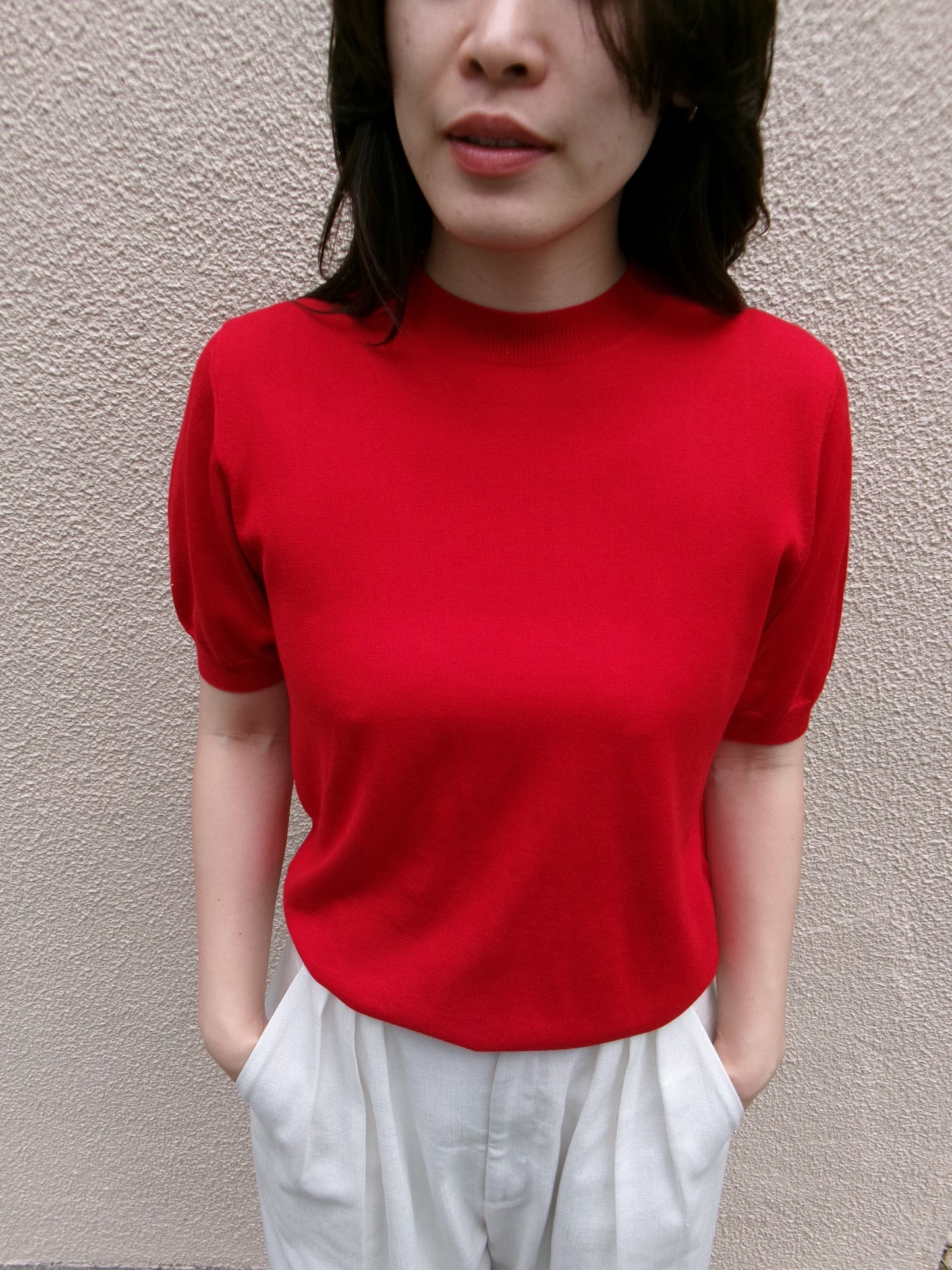 FUJI SILK CASHMERE S/S KNIT-Women-