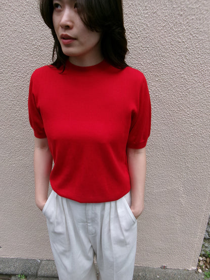 FUJI SILK CASHMERE S/S KNIT-Women-