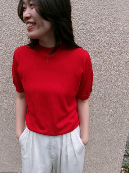 FUJI SILK CASHMERE S/S KNIT-Women-
