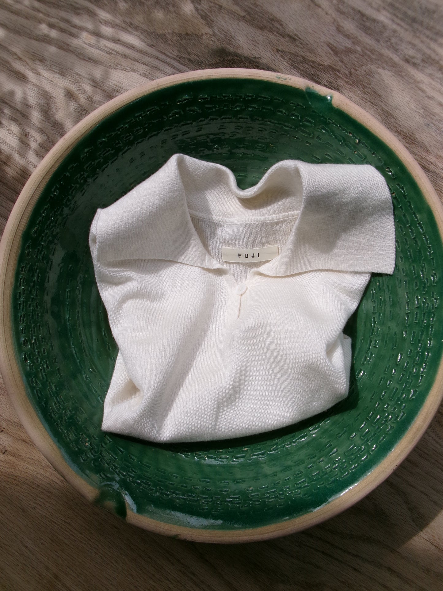 FUJI SILK CASHMERE S/S SKIPPER POLO-Women-