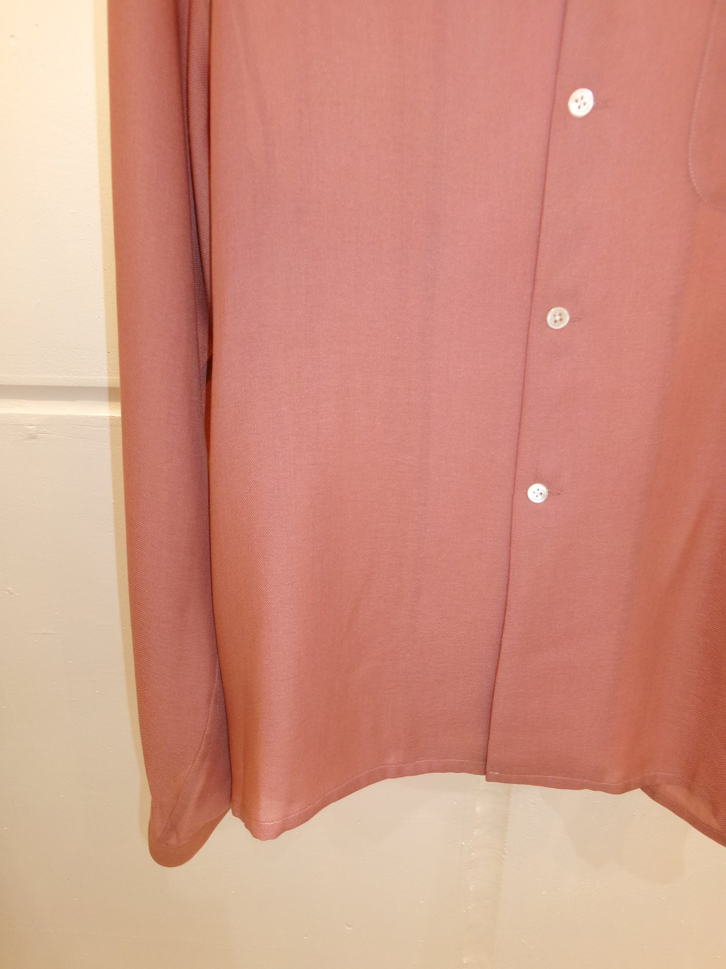 FUJI OPEN COLLAR SHIRT -orange-