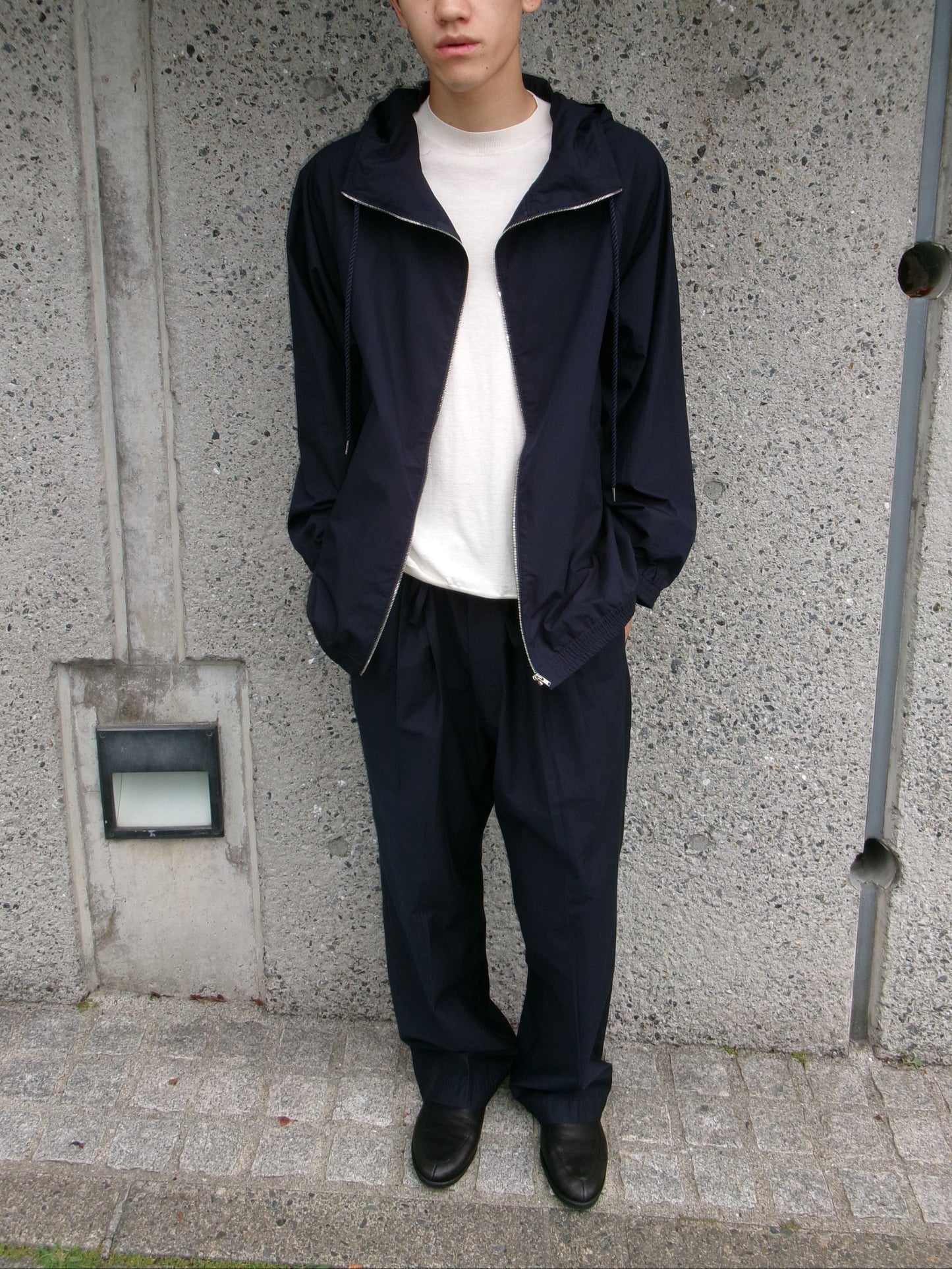 FUJI COTTON SILK BELTLESS PANTS