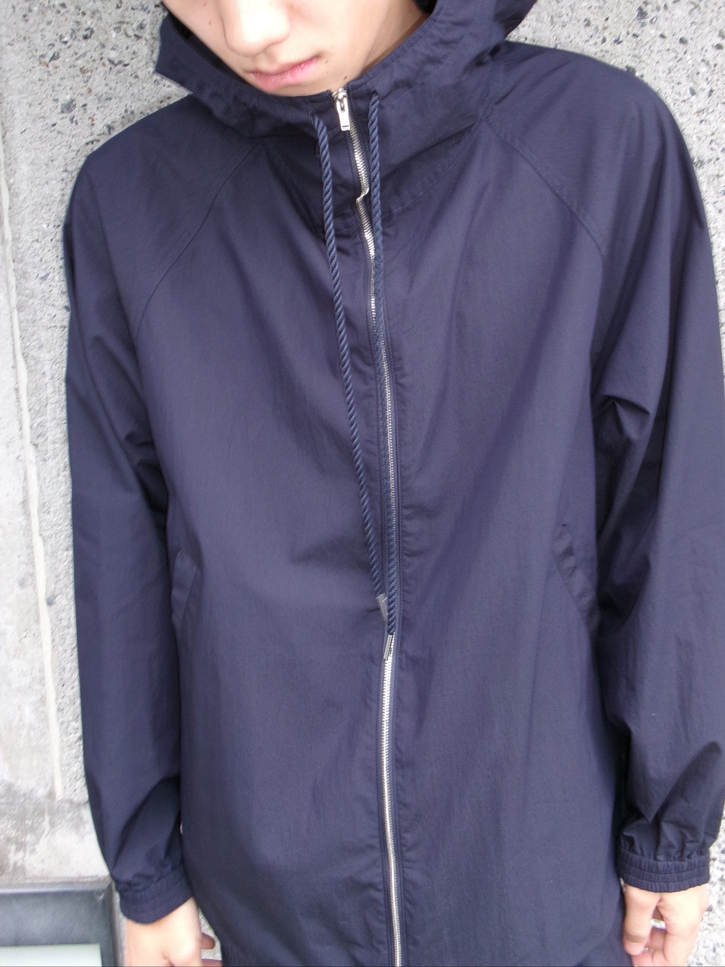 FUJI COTTON NYLON MOUNTAIN PARKA -NAVY-