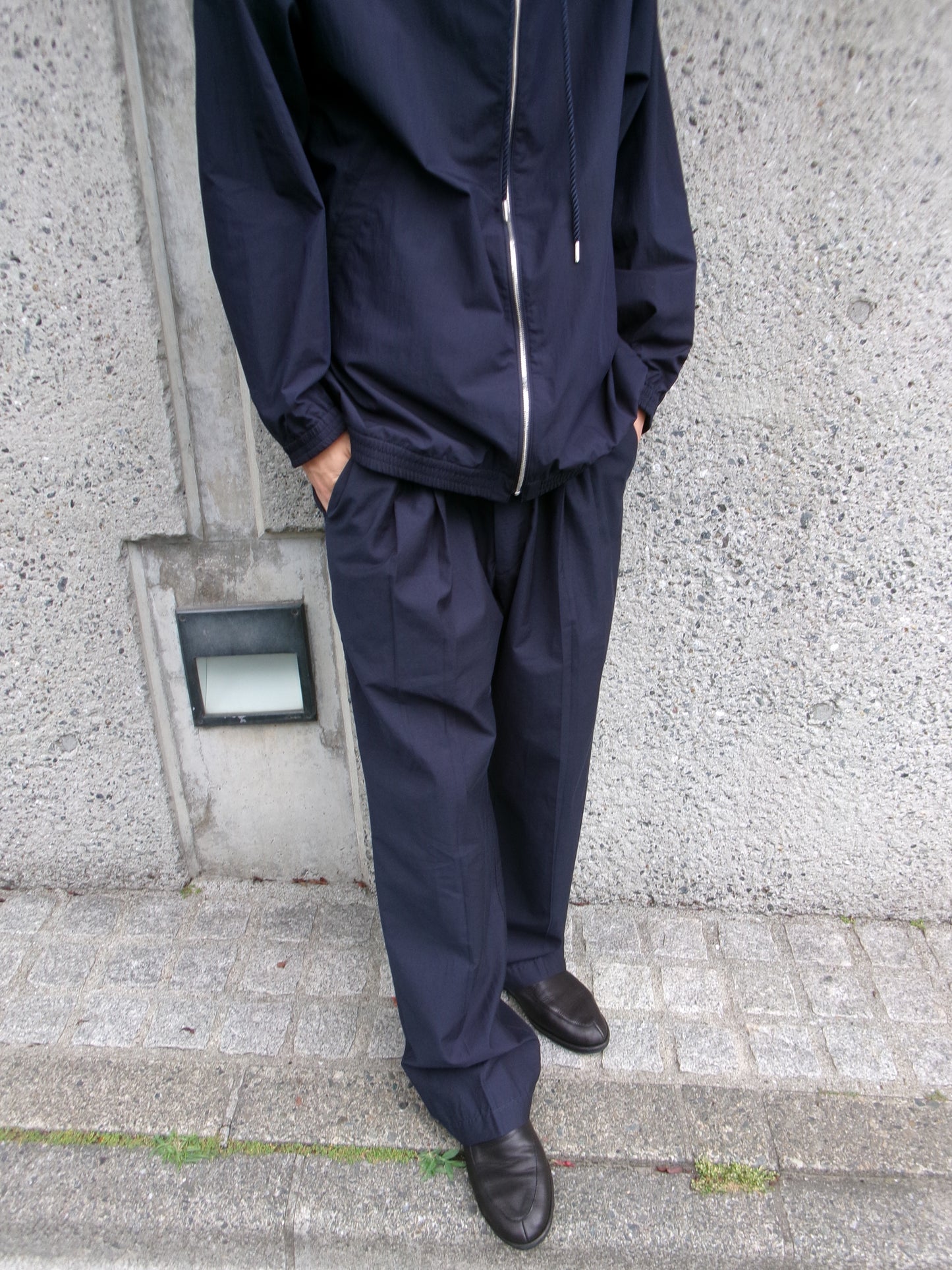 FUJI COTTON SILK BELTLESS PANTS