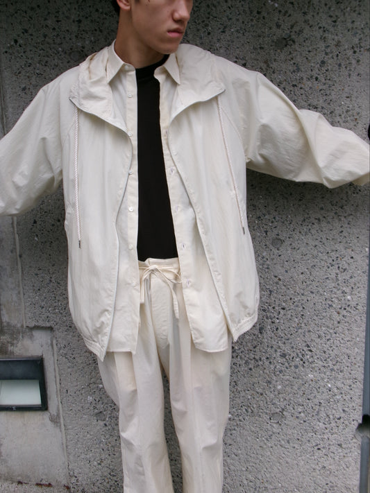 FUJI COTTON NYLON MOUNTAIN PARKA -IVORY-