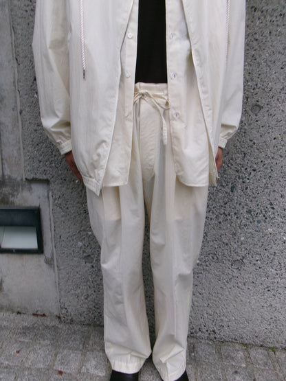 FUJI COTTON SILK BELTLESS PANTS
