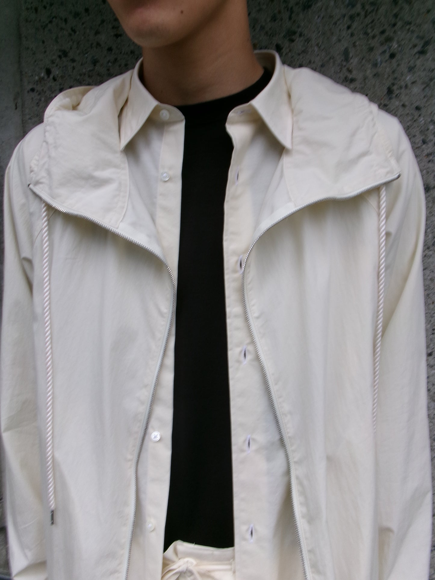 FUJI COTTON SILK BELTLESS PANTS