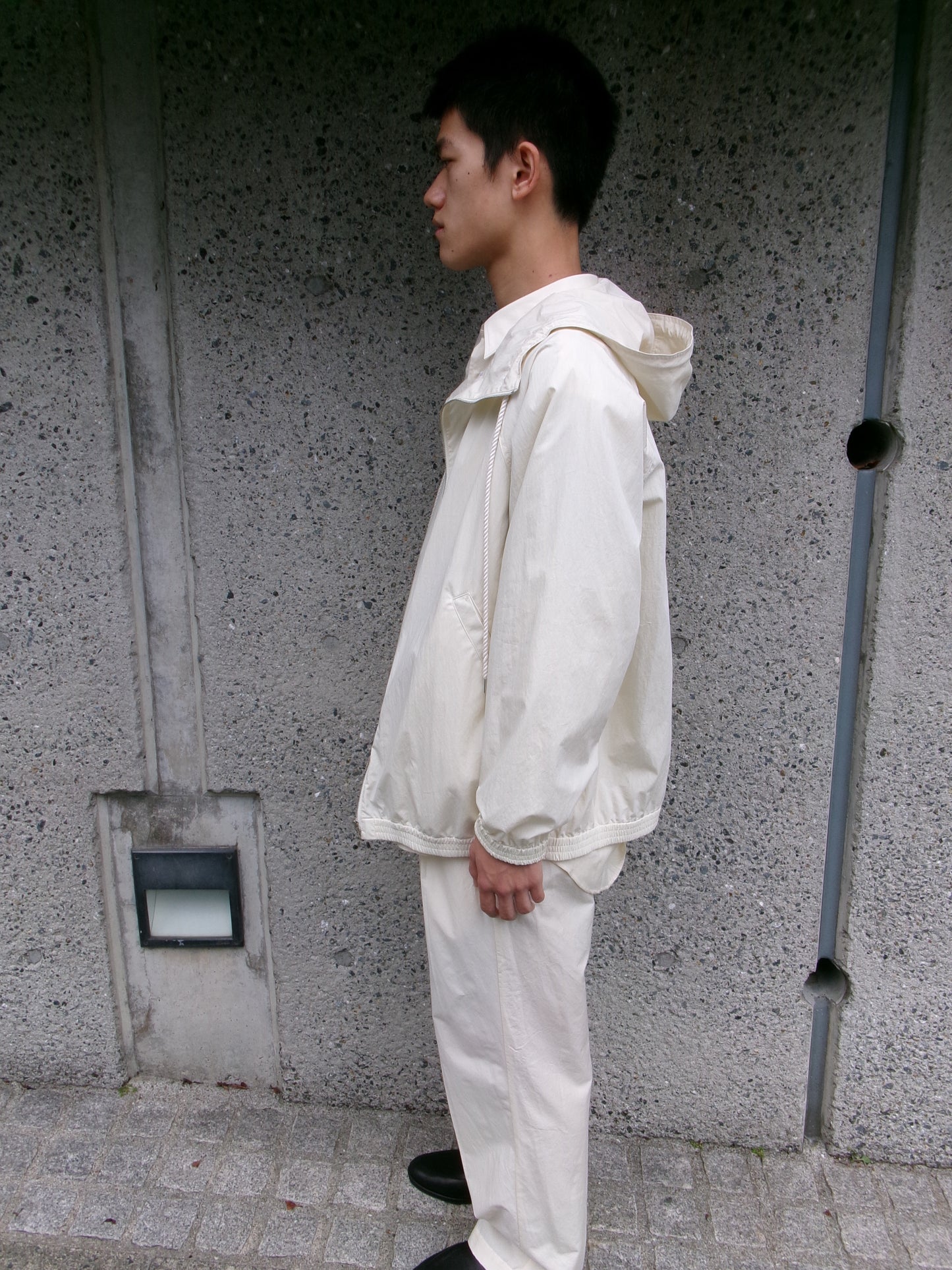 FUJI COTTON NYLON MOUNTAIN PARKA -IVORY-