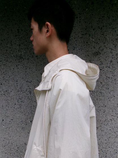 FUJI COTTON NYLON MOUNTAIN PARKA -IVORY-
