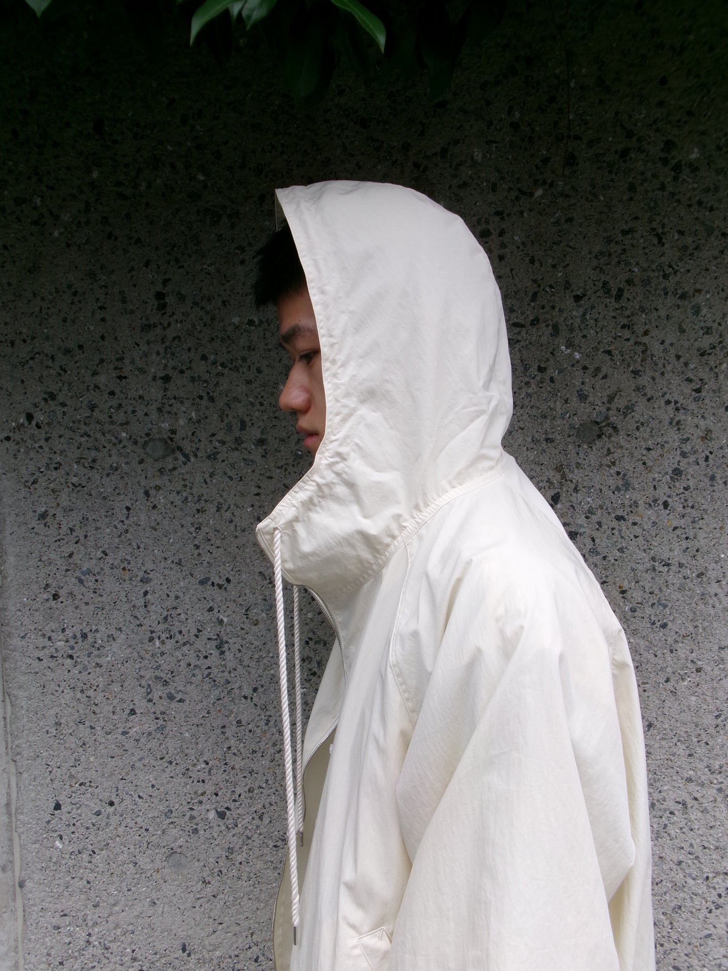 FUJI COTTON NYLON MOUNTAIN PARKA -IVORY-