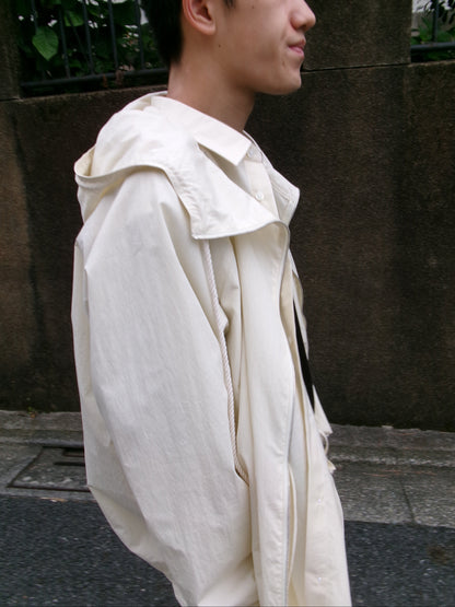 FUJI COTTON NYLON MOUNTAIN PARKA -IVORY-