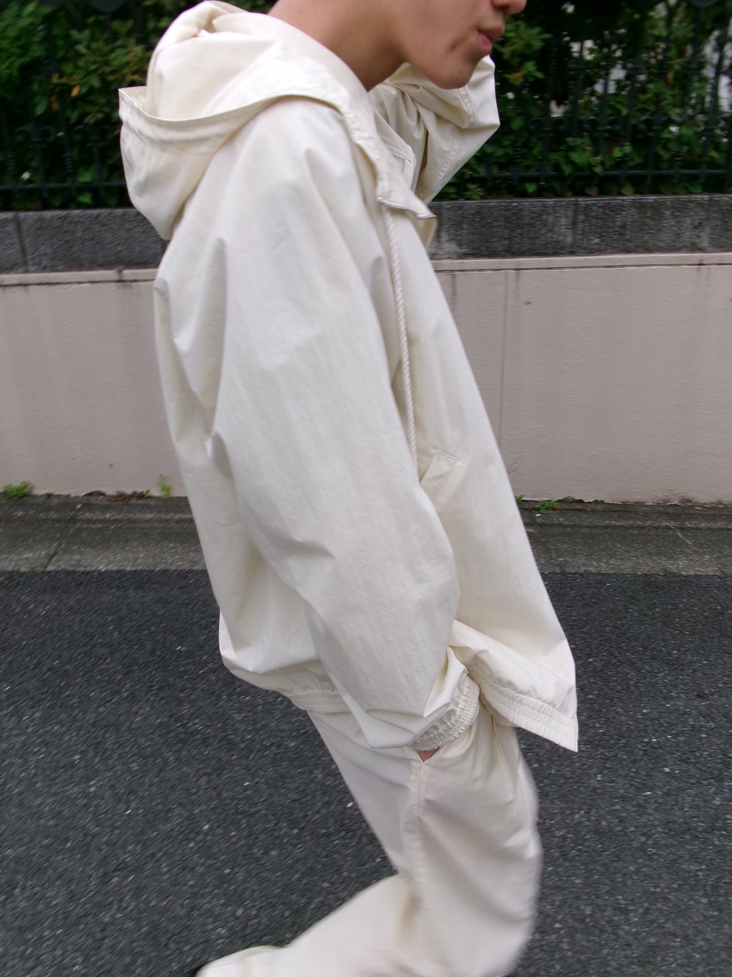 FUJI COTTON NYLON MOUNTAIN PARKA -IVORY-