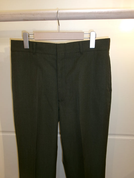 Vintage Dark Green Military Trousers