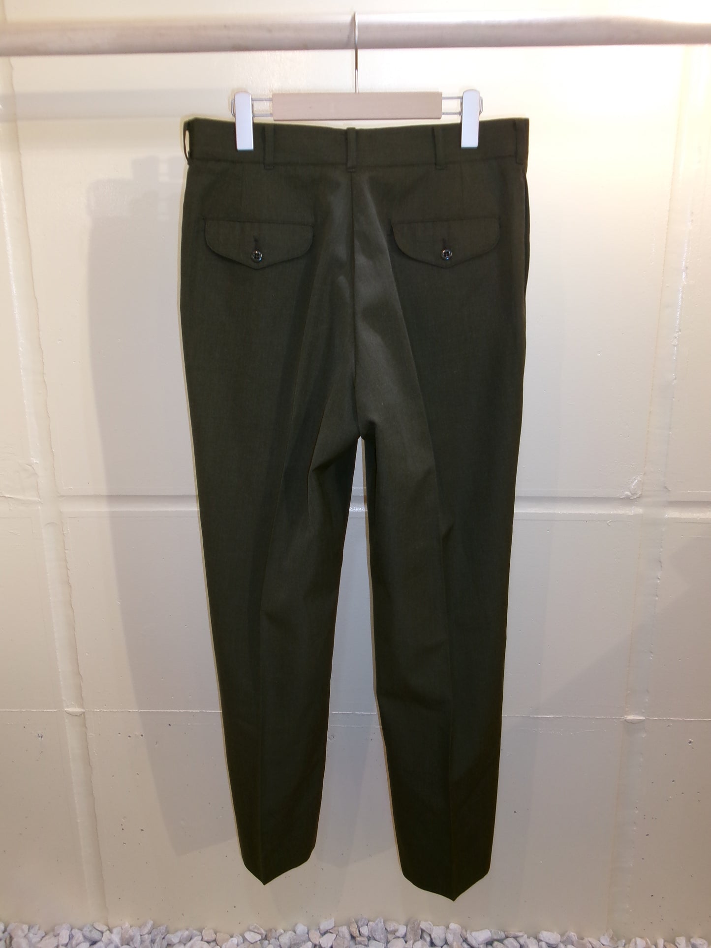 Vintage Dark Green Military Trousers
