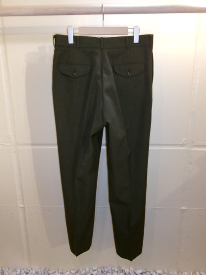 Vintage Dark Green Military Trousers