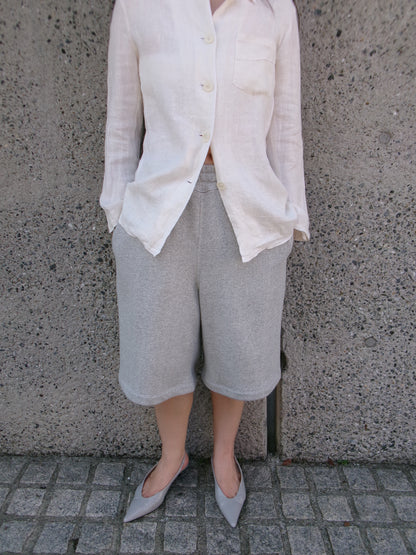Ernie Palo Sweat Half Pants -Gray-