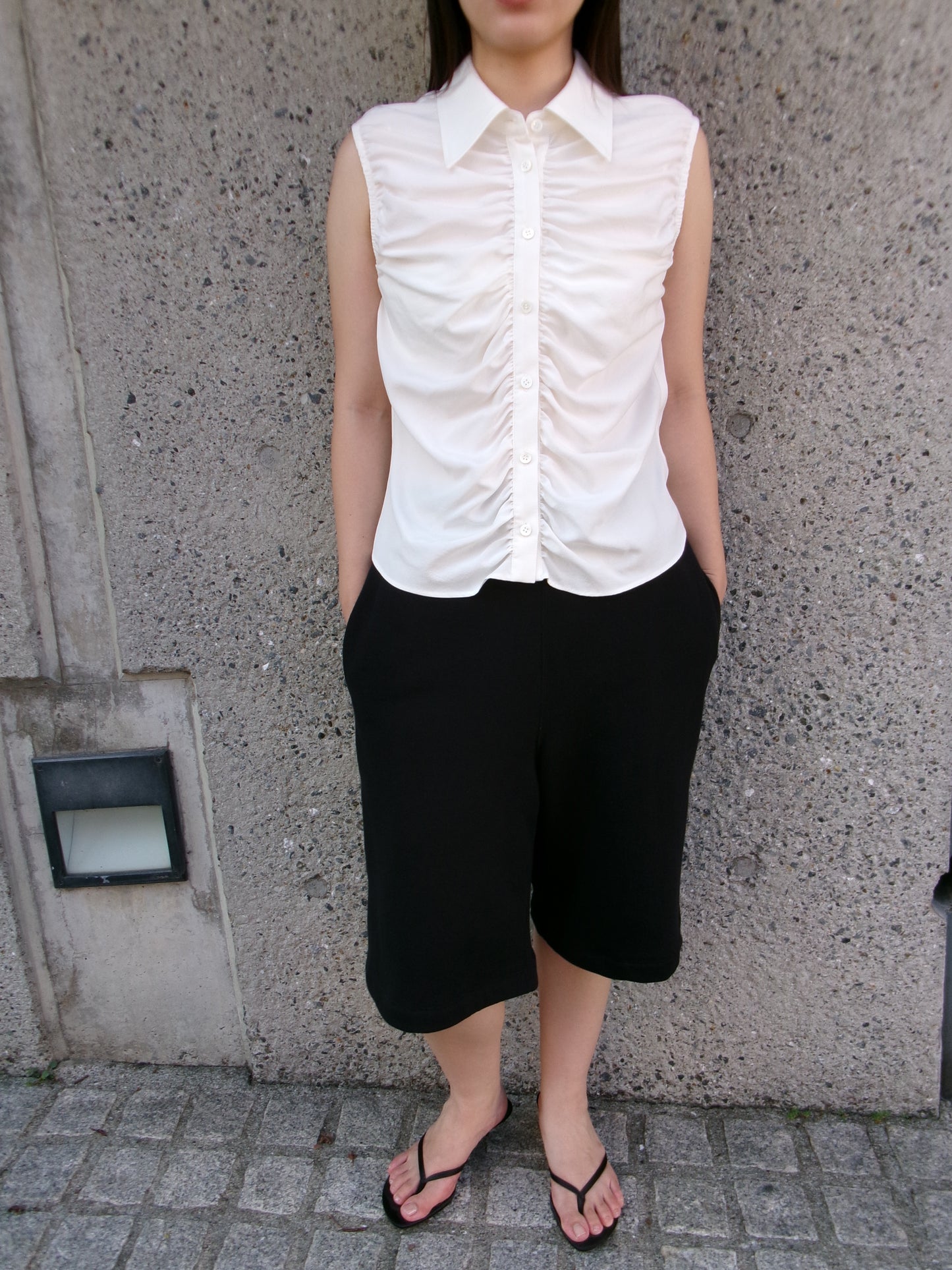 Ernie Palo Sweat Half Pants -Black-