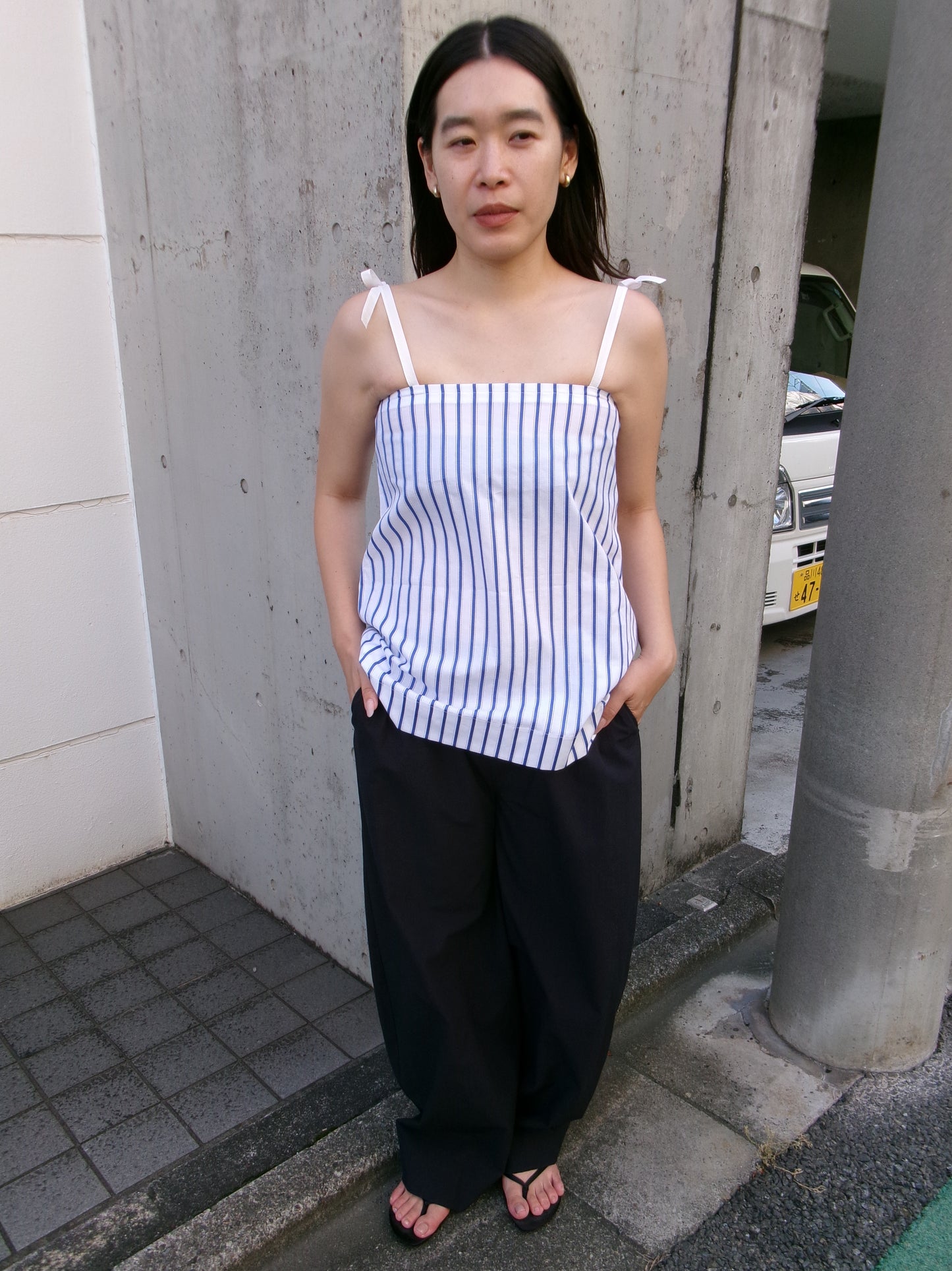 FUJI COTTON STRIPE CAMISOLE