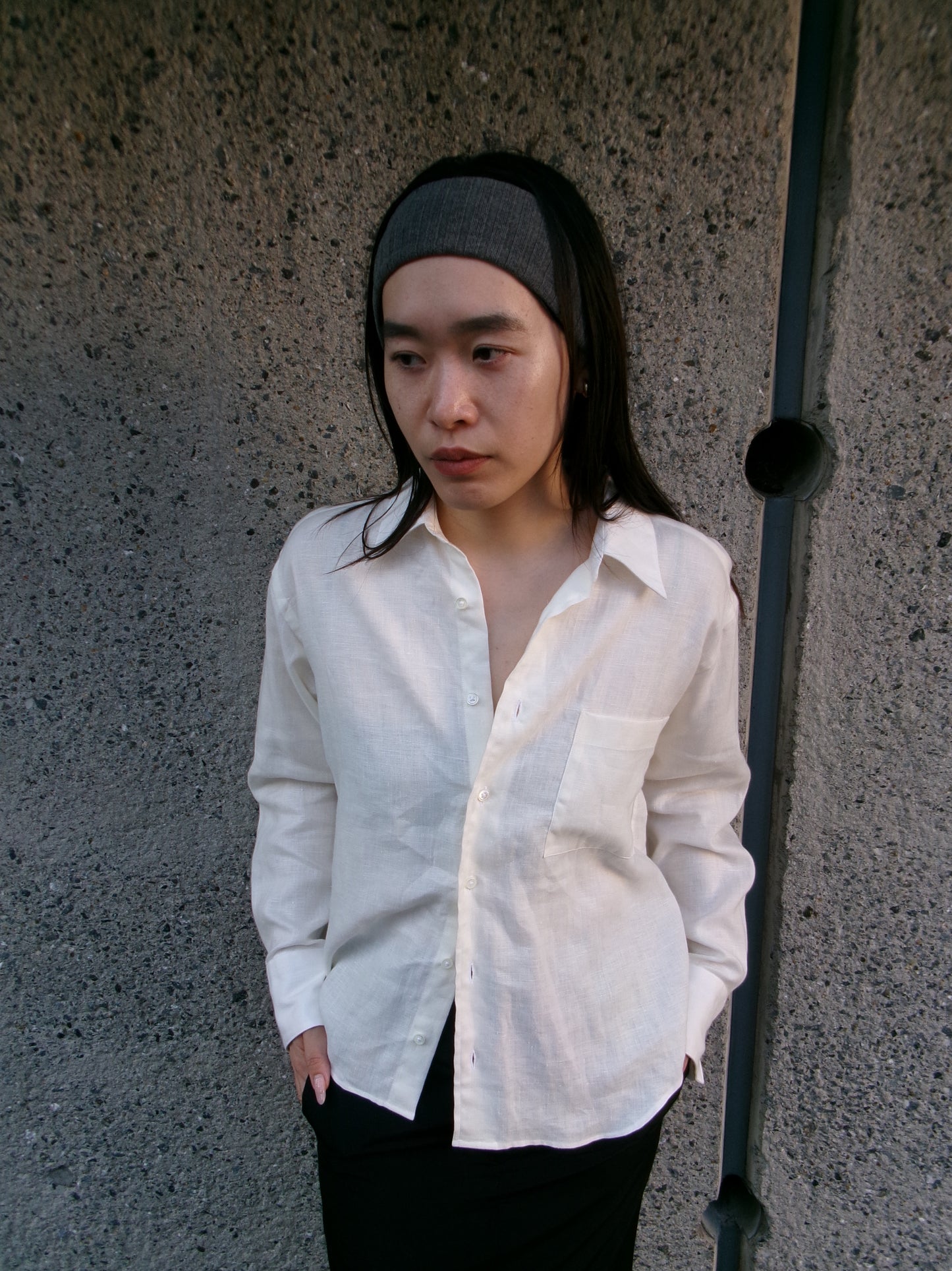 Ernie Palo Knit Head Band - Gray-