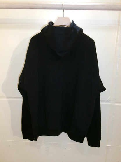 FUJI COTTON ZIP UP HOODIE -Black-