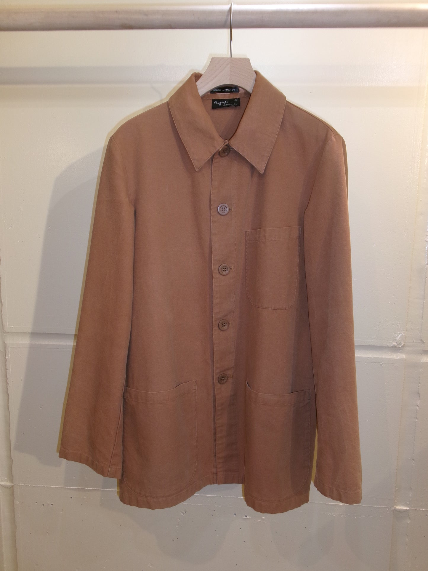 Vintage agnès b. Orange Cotton Work Jacket