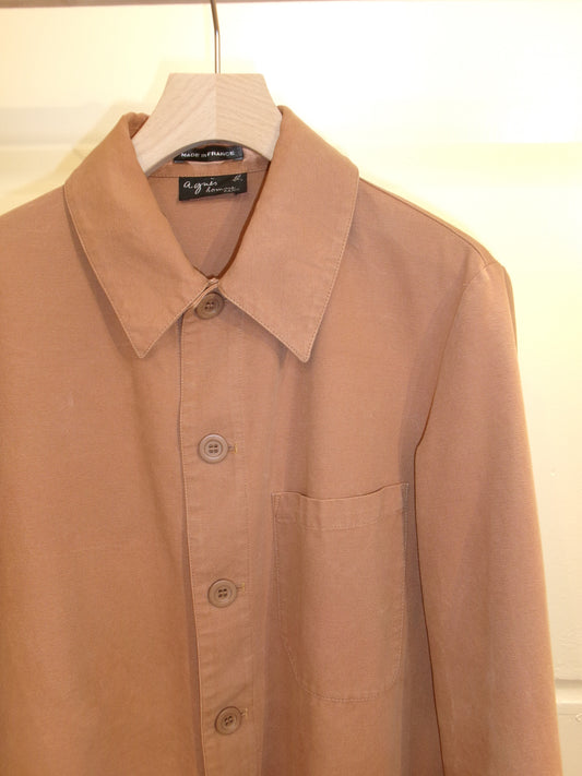 Vintage agnès b. Orange Cotton Work Jacket