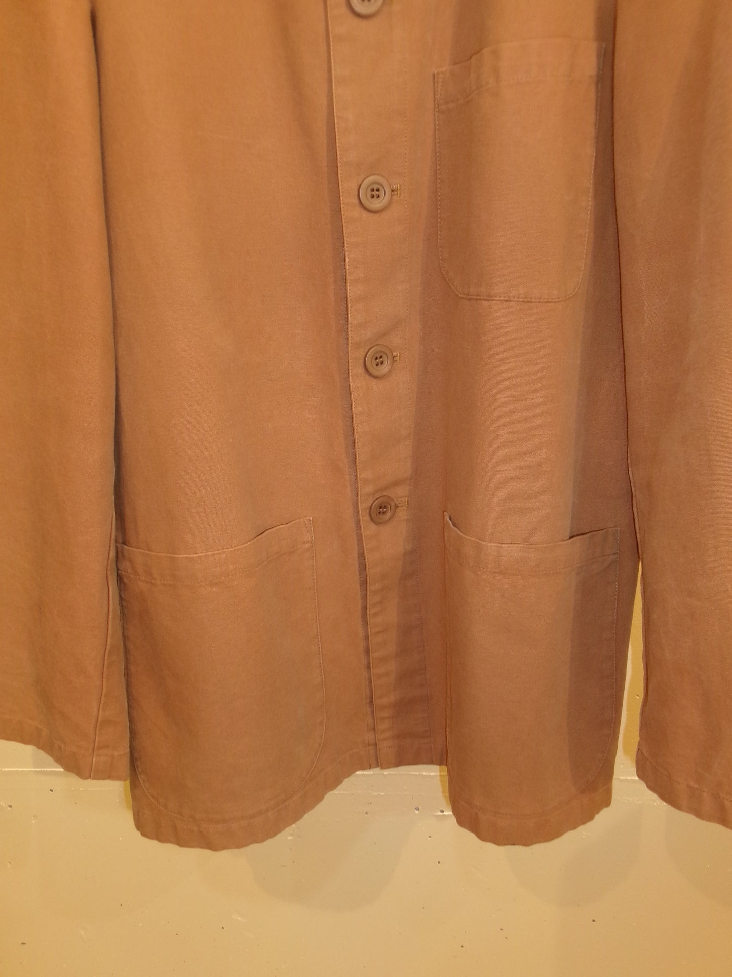 Vintage agnès b. Orange Cotton Work Jacket
