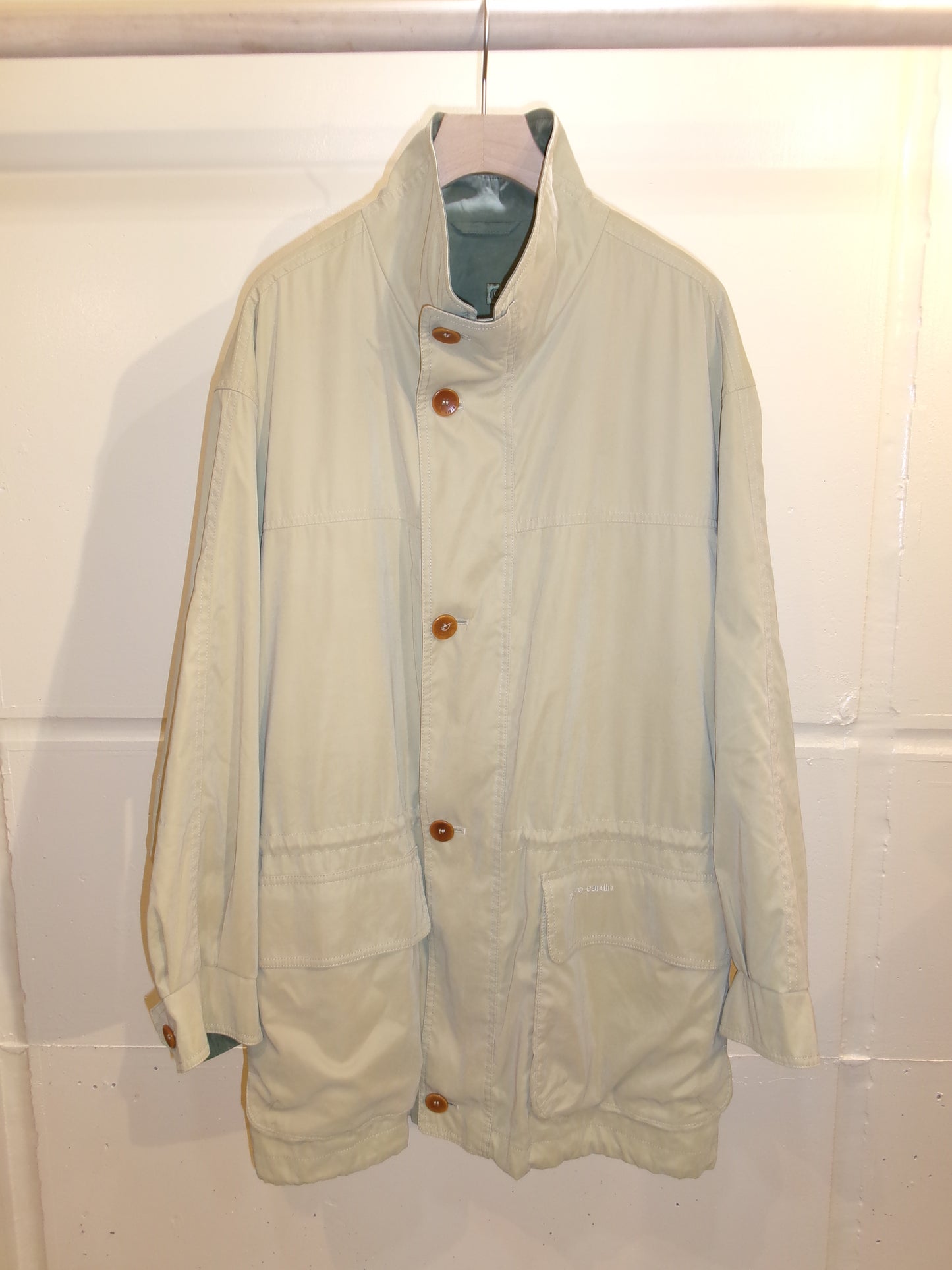 Vintage Yellow Stand Collar Blouson