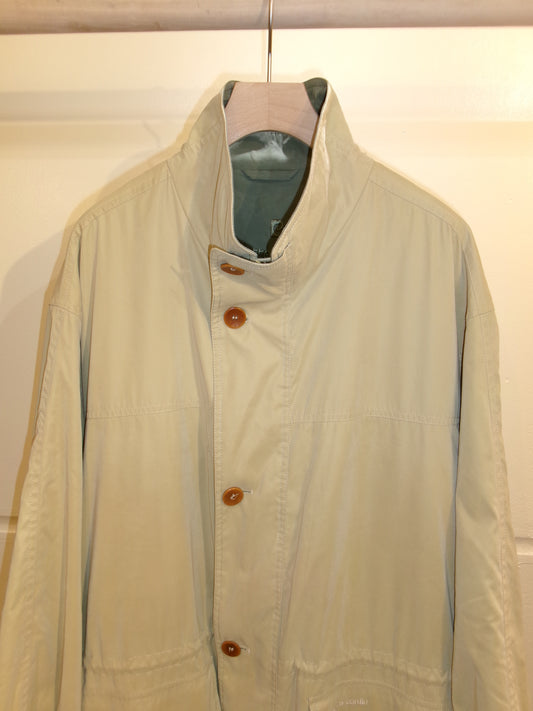 Vintage Yellow Stand Collar Blouson