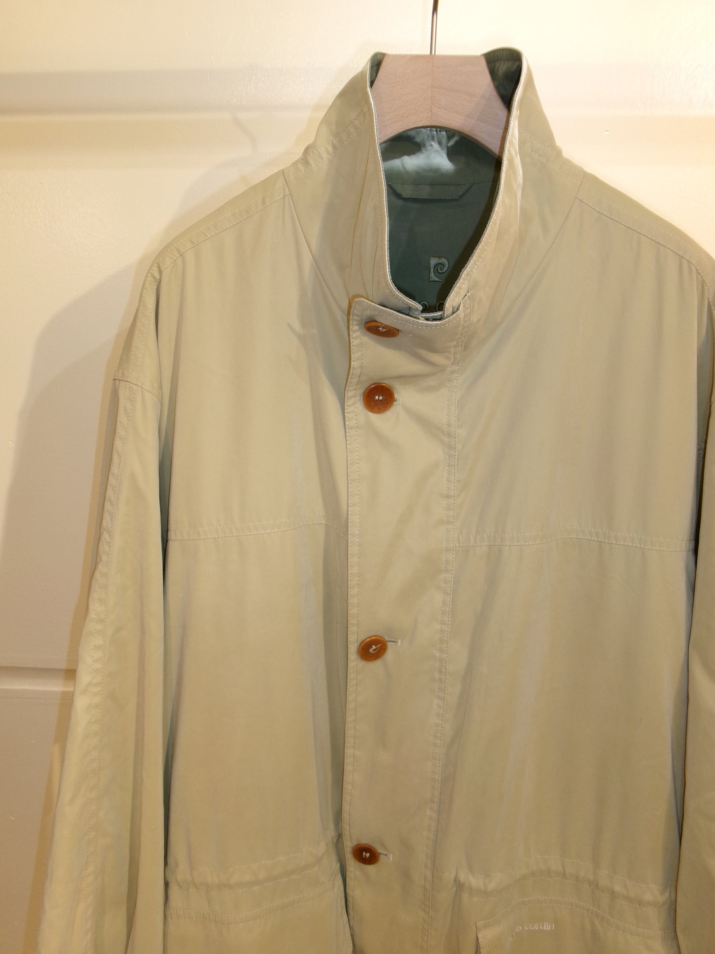 Vintage Yellow Stand Collar Blouson
