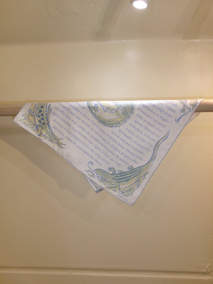 HERMÈS Vintage Crocodile Silk Scarf