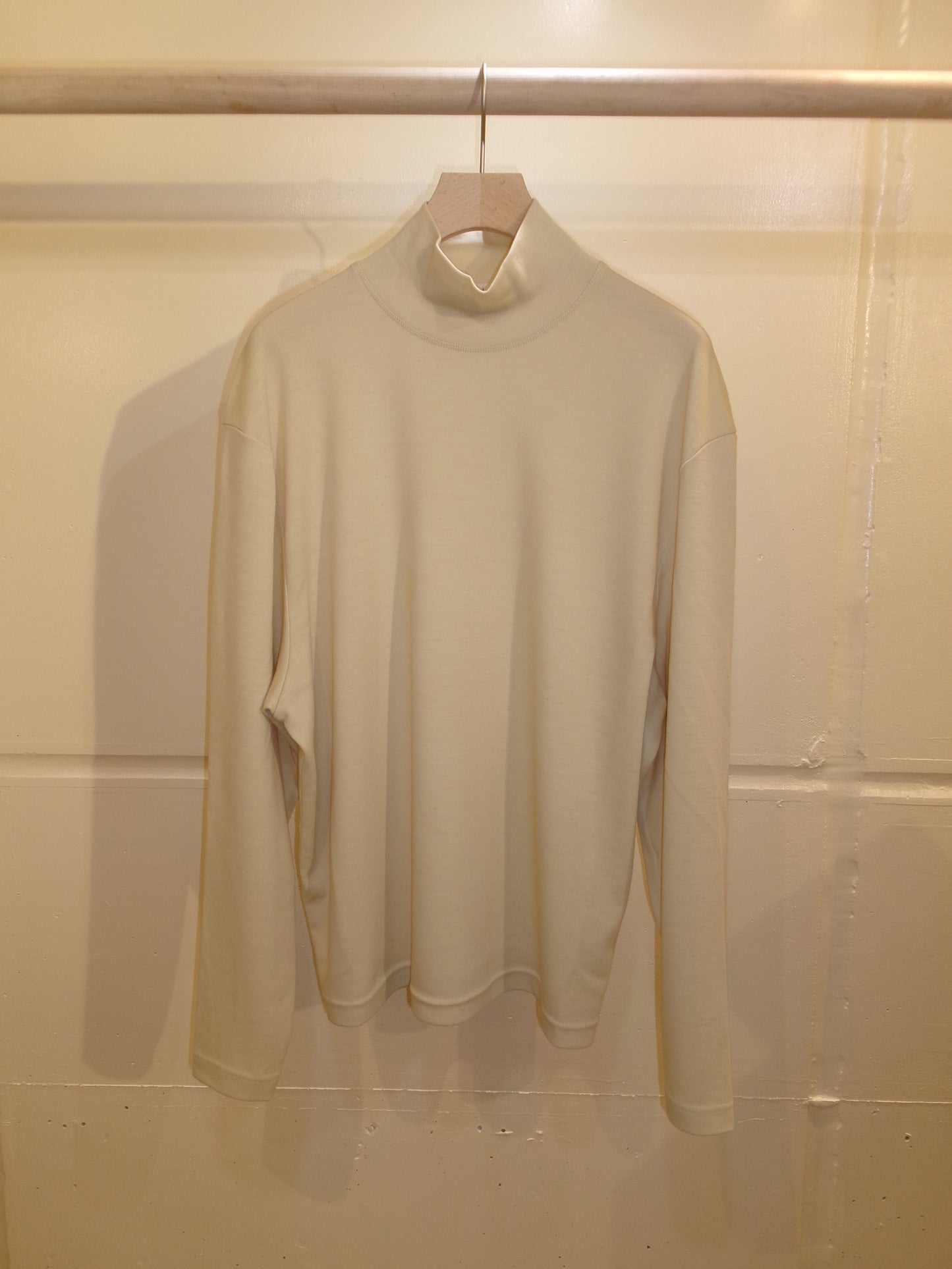 Cale Wool Mock Turtleneck Long Sleeve  -Yellow-