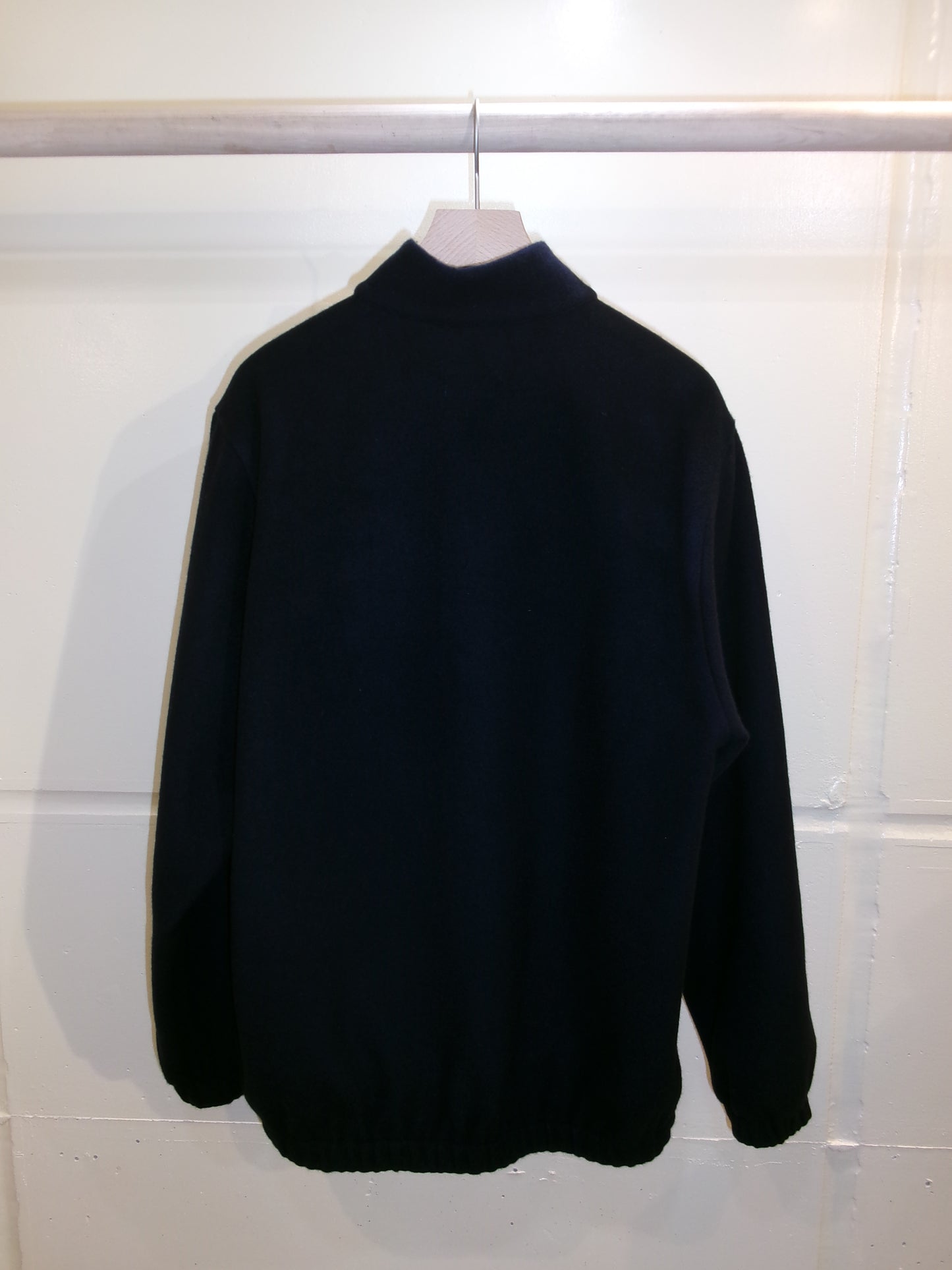 FUJI BRUSHED WOOL PULLOVER -NAVY-