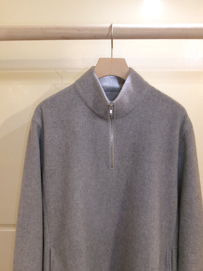 FUJI BRUSHED WOOL PULLOVER -Gray-