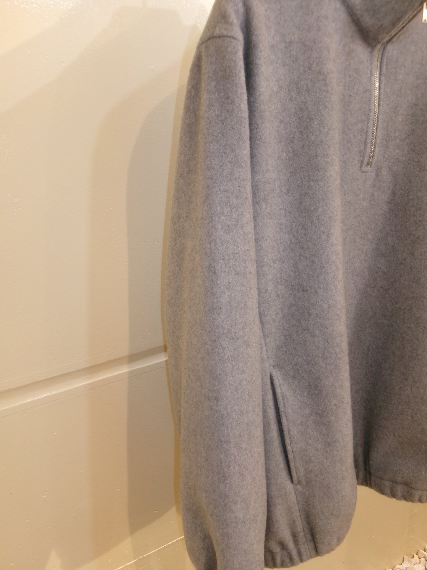 FUJI BRUSHED WOOL PULLOVER -Gray-